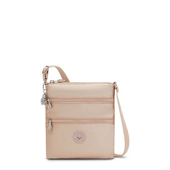 Bolsos Mini Kipling Keiko Metallic Crossbody Dorados | MX 1335GS